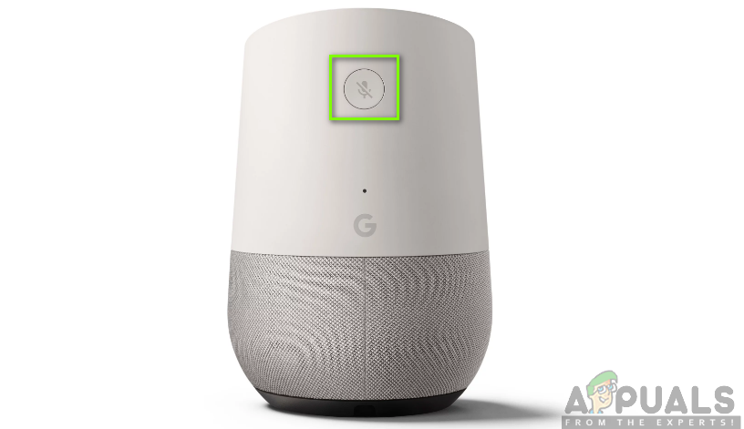 Reset button for Google Home