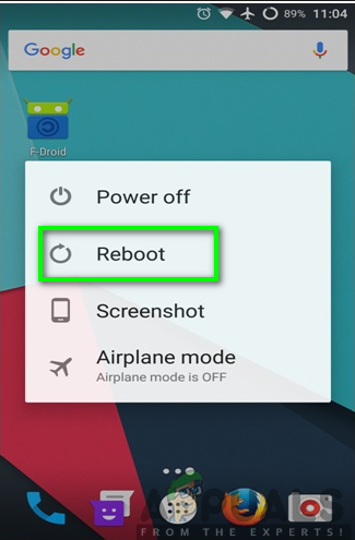 Rebooting your phone