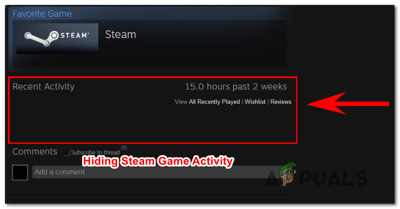 how to clear your recent activity steam