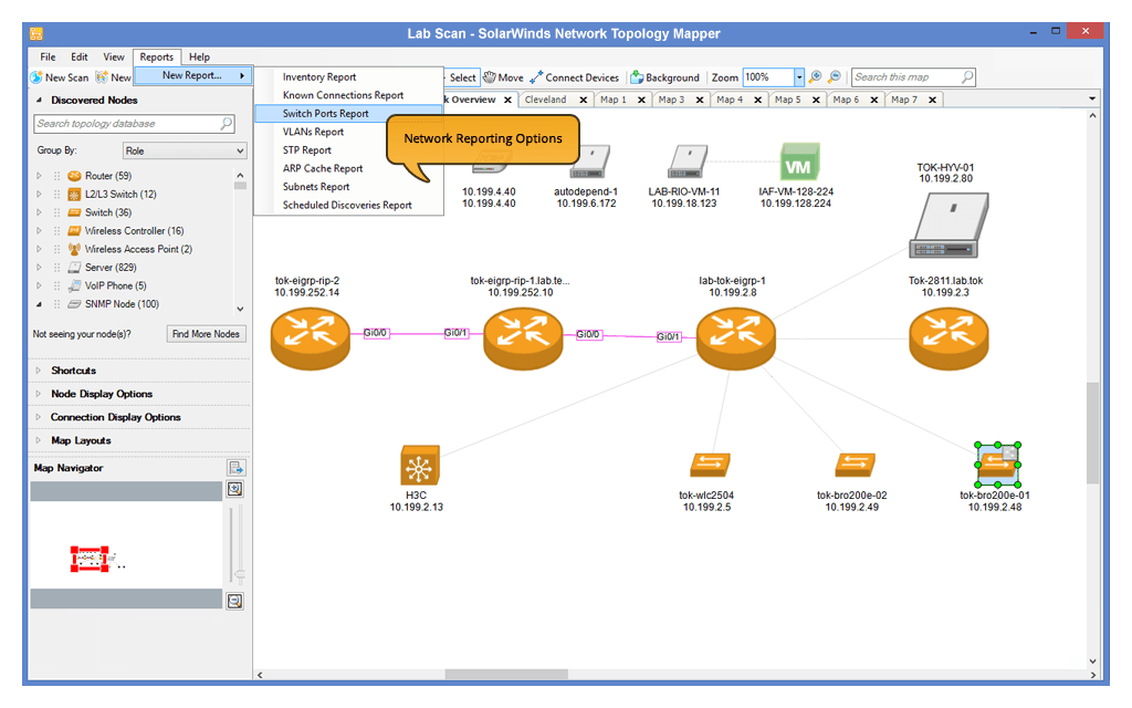 portable network topology mapper