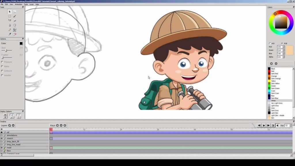 how do you submit an animation on youtube using pencil 2d