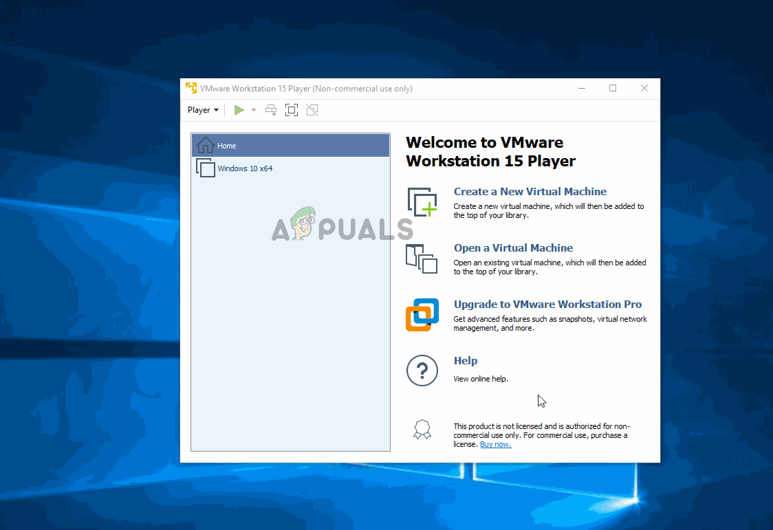 preparing vmware workstation for installation stuck 15