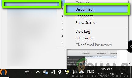 Disconnecting Open VPN