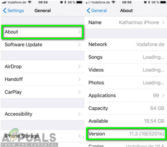 Checking the iOS version