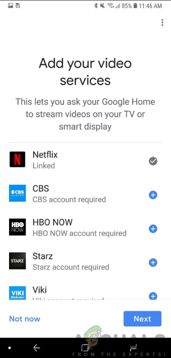 Adding video accounts