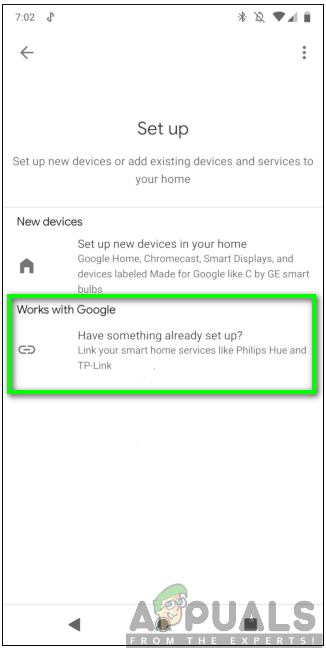 Selecting the works with Google Option