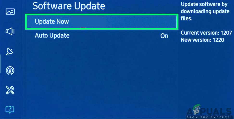 Updating the software manually