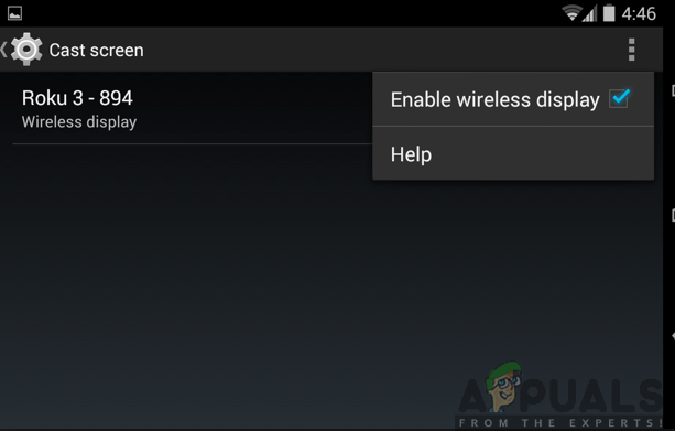Enabling wireless display using Miracast