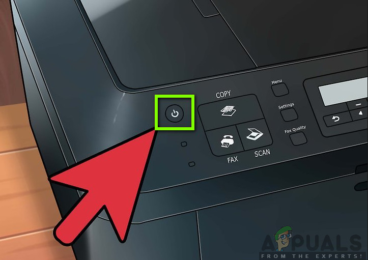 Power cycling the Printer