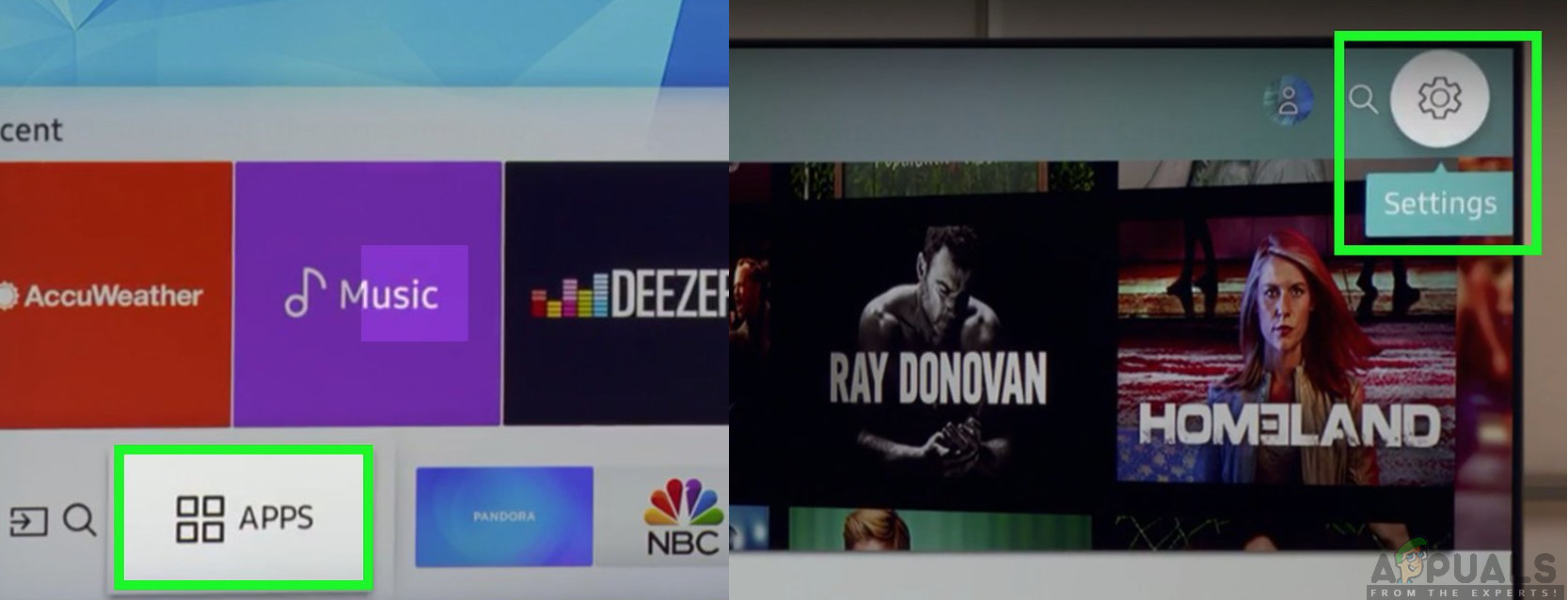Opening Application Settings 
