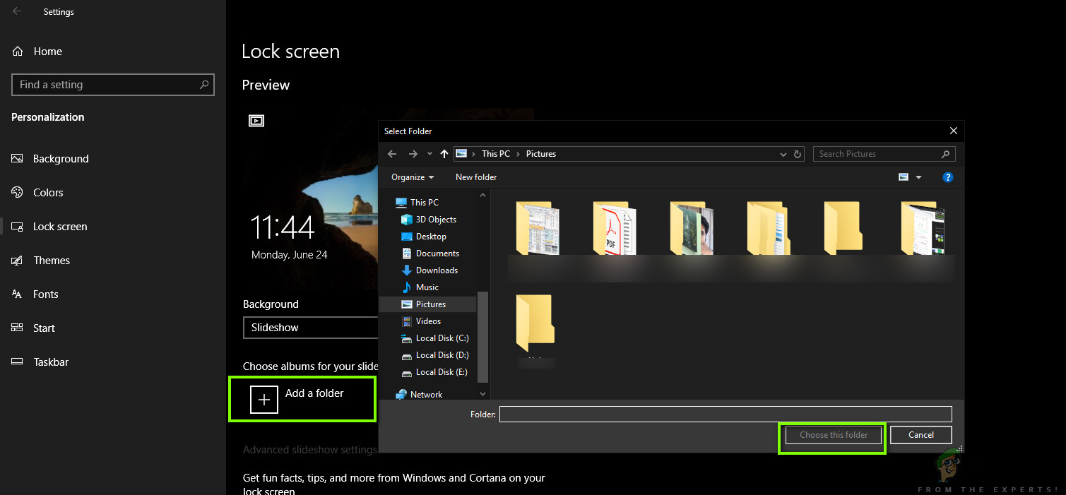 Adding Screenshot Folder