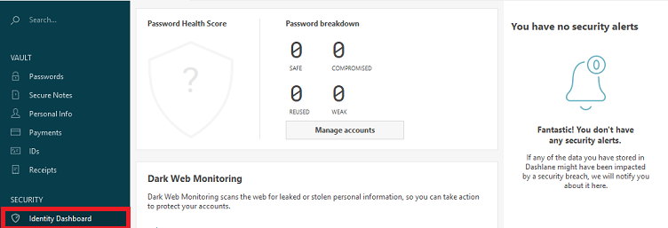 dashlane premium dark web