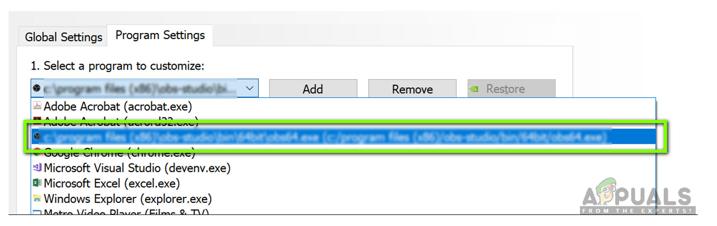 Selecting Fallout 4 Executable 