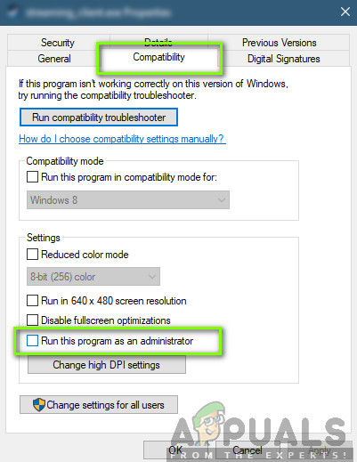 Running Blizzard as an Administrator