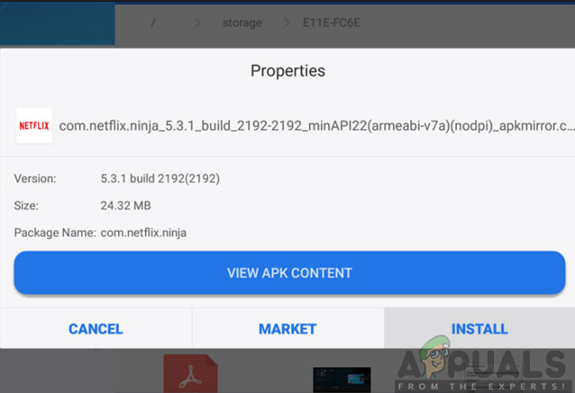 Downloading the APK file content