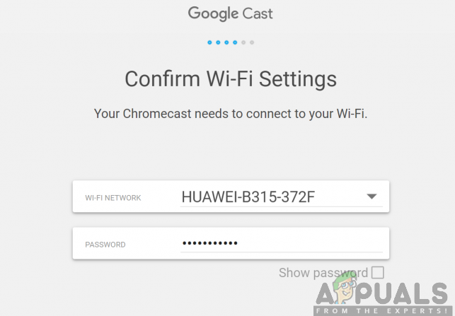 Connecting your Chromecast Ultra to Wi-Fi network