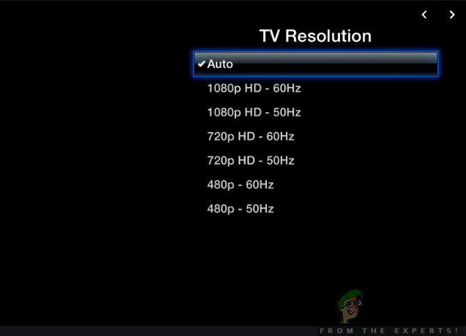 Changing Resolution Settings