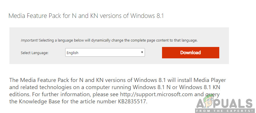 Installing Codecs for Windows N, KN Versions
