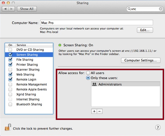 mac screen sharing vnc port