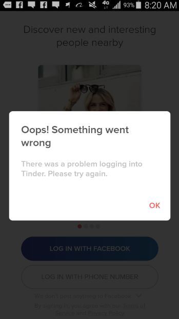 To tinder facebook connect wont When I