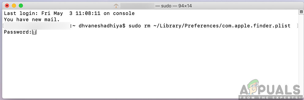Deleting Finder Preferences
