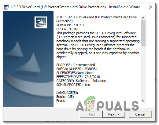 what is hp 3d driveguard software