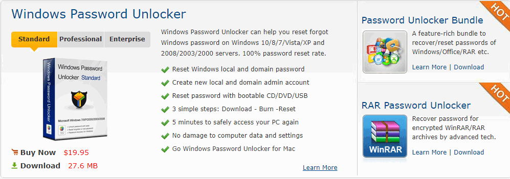 windows enterprise password reset for mac