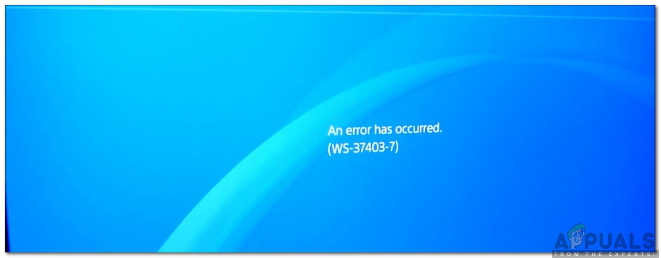 How To Fix Error Code Ws 7 On Playstation 4 Appuals Com