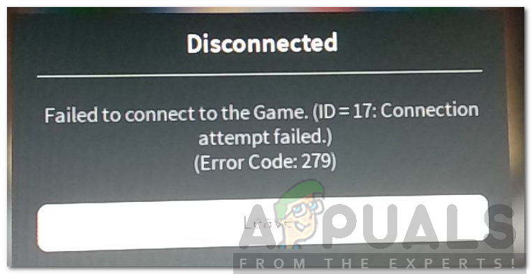 How To Fix Roblox Error Code 279 Appuals Com