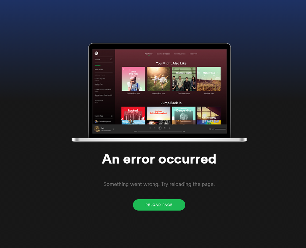 spotify pc not working