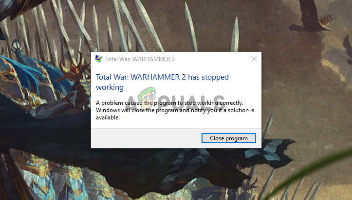 total war warhammer crash on startup