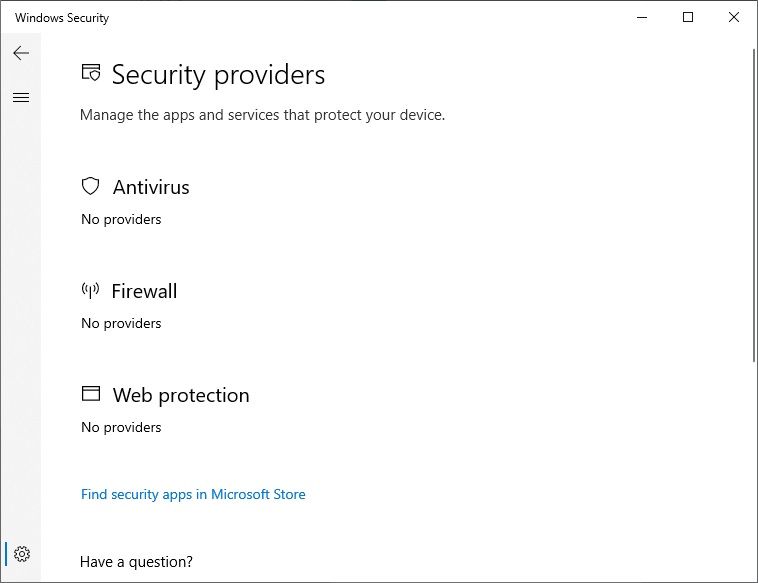 Windows 10 1909 Settings app