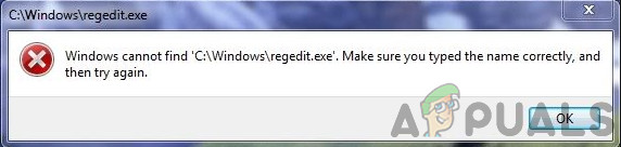 Fix Windows Cannot Find Regedit Exe Appuals Com