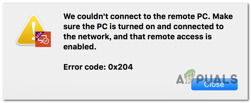 microsoft remote desktop connection refused mac