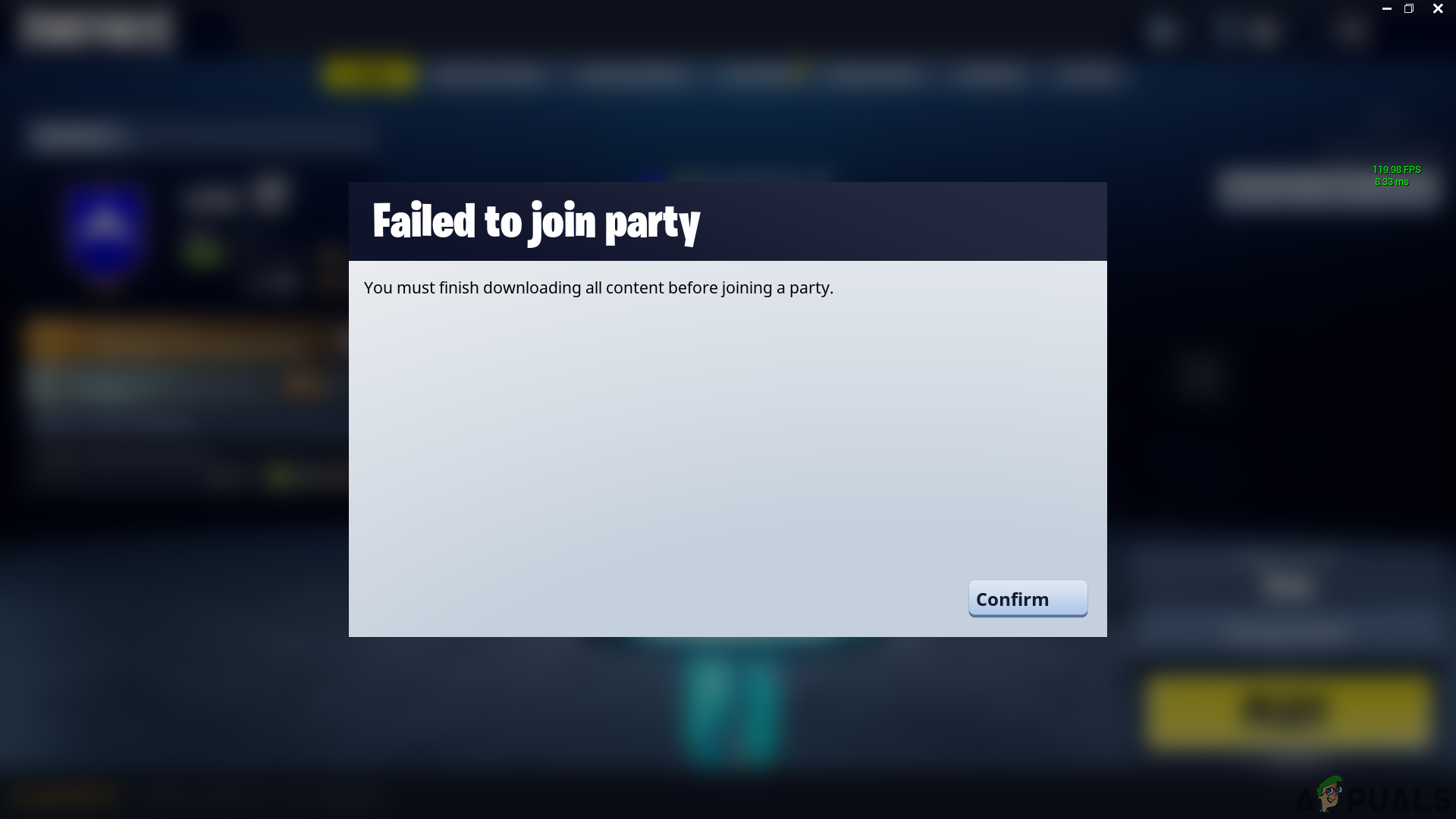 Can't Join Party In Fortnite Fortnite Error 91 Fixed Appuals Com