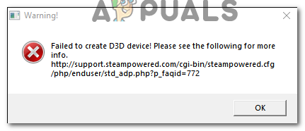 Failed to create d3d device portal 2 как исправить