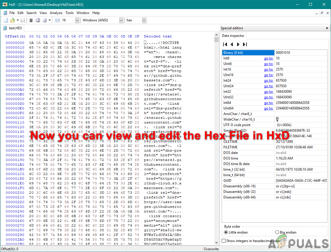Easy To Use HEX Editors For Windows 10
