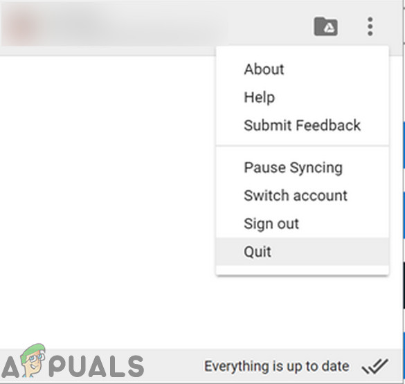 Quit the Google Drive File Stream