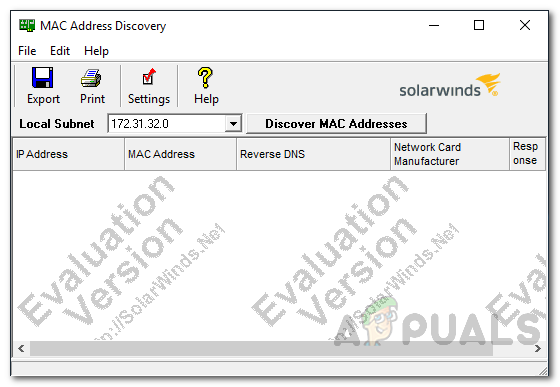 continuous scan network for mac address windows