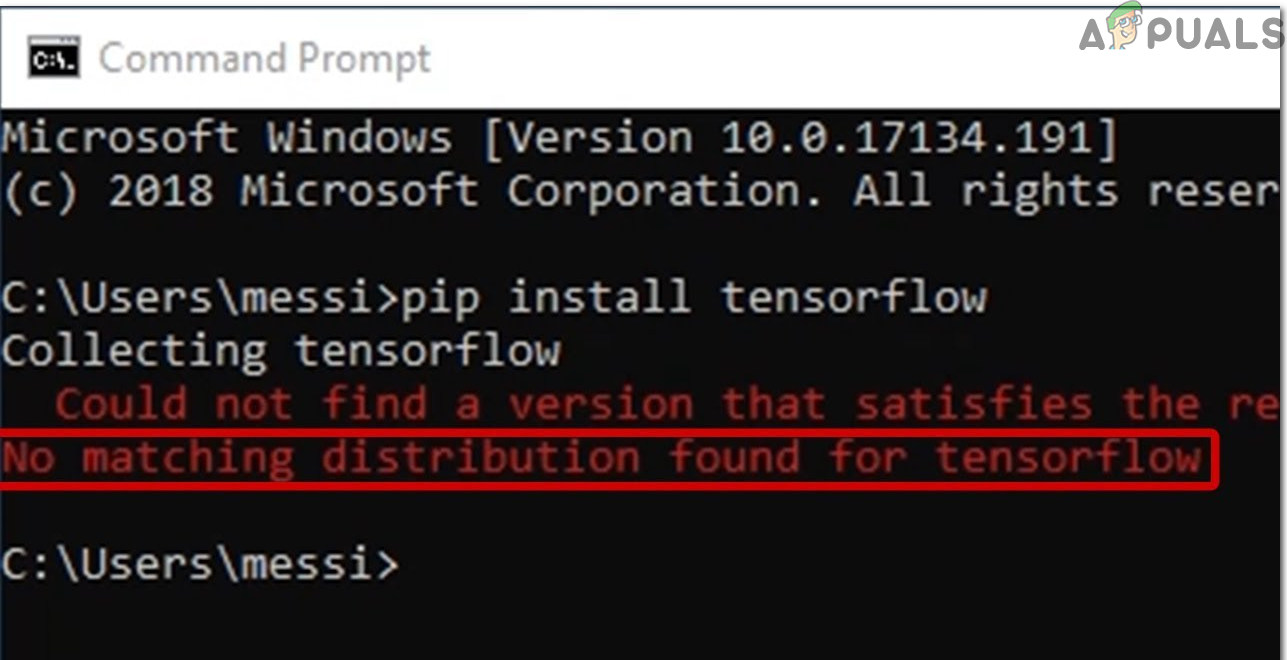 Fix Tensorflow error by version downgrade: