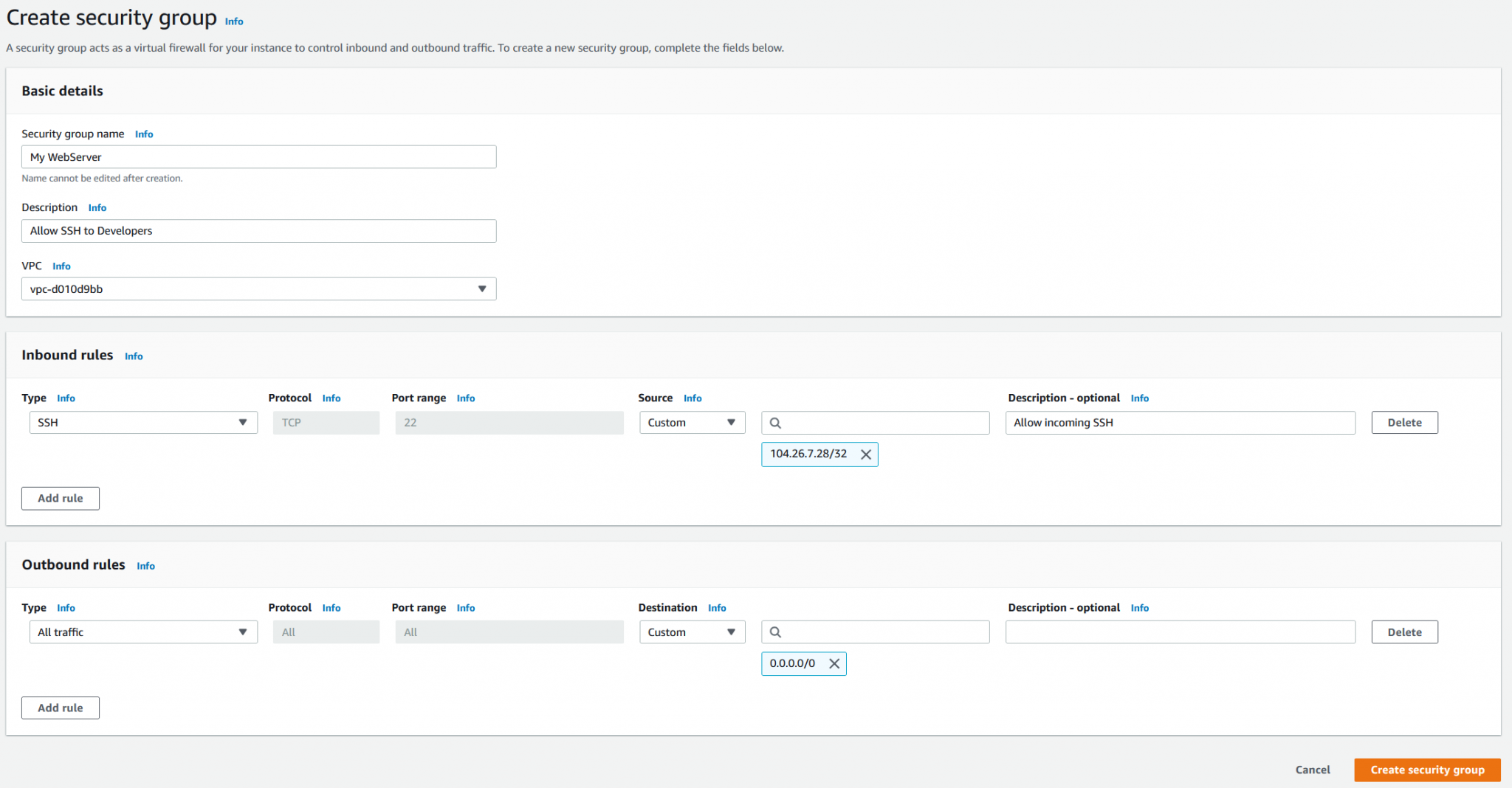 How to Move AWS EC2 instance to another Security Group?