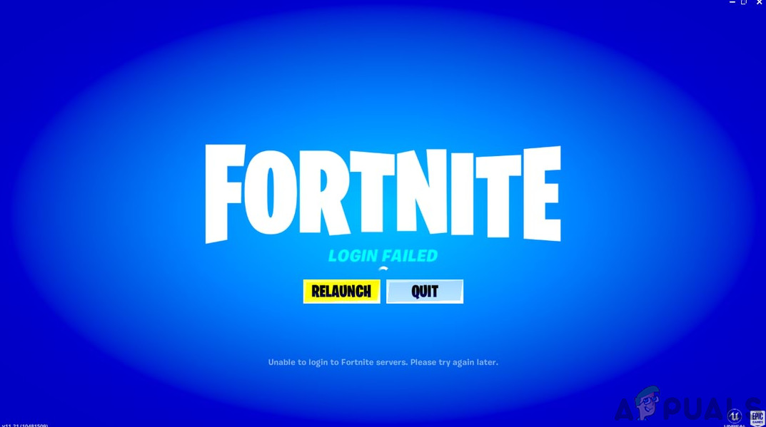 Fortnite Login Failed User Generated How To Fix Login Failed In Fortnite Appuals Com