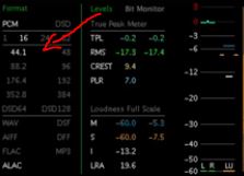 44 khz 16 bit audio spectrum