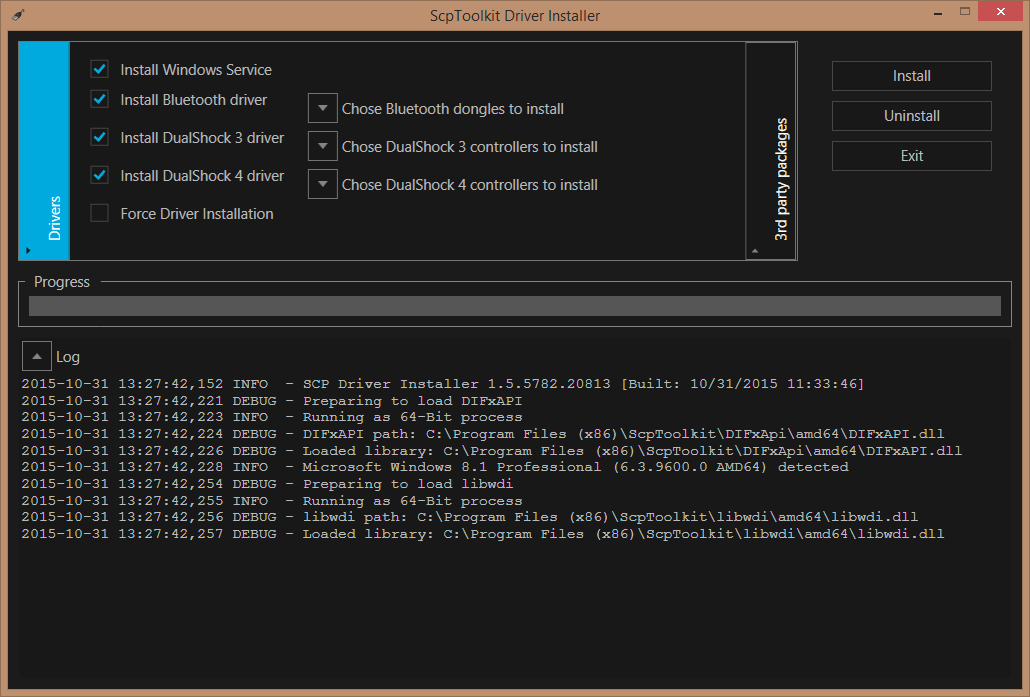 how to connect ps3 controller to windows 10 scp toolkit