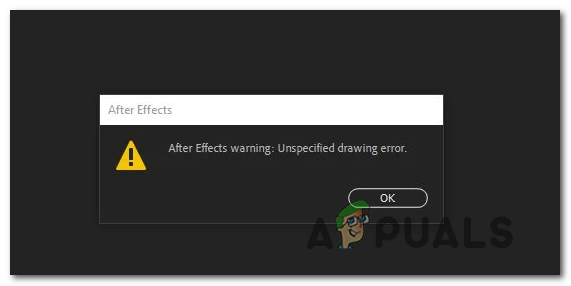 [FIX] After Effects 'Unspecified Drawing Error' - Appuals.com