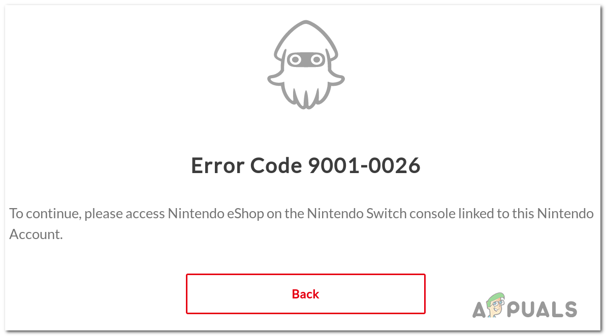 Fix Nintendo Switch Error Code 9001 0026 Appuals Com