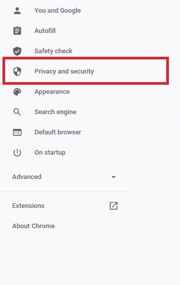 Select Privacy and Security