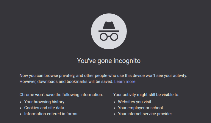 Incognito icon