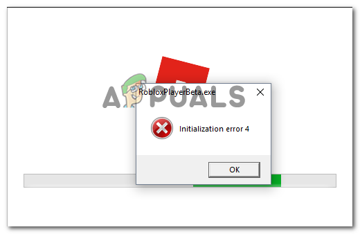 How To Fix Roblox Initialization Error 4 Appuals Com - robloxplayerbetaexe entry point not found