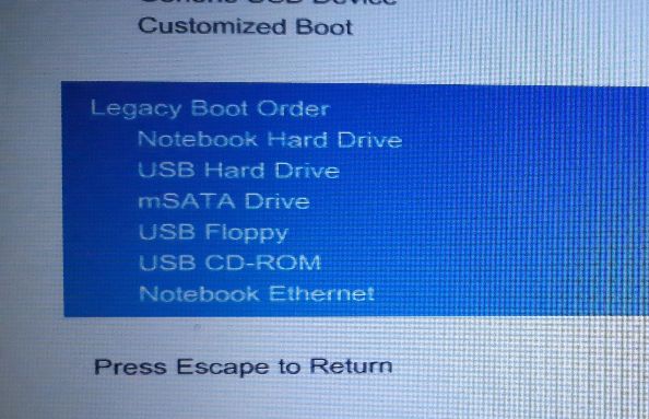 Change Boot Order to make Hard Disk first